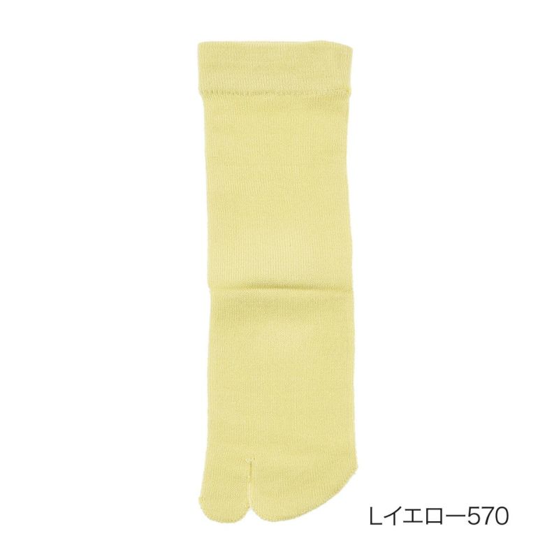 靴下無地クルー丈足袋型