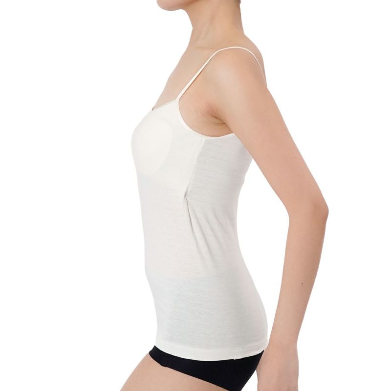 カップ付きキャミソール無地袖なし蜜ろう保湿加工LLサイズ大きいサイズプラスサイズ