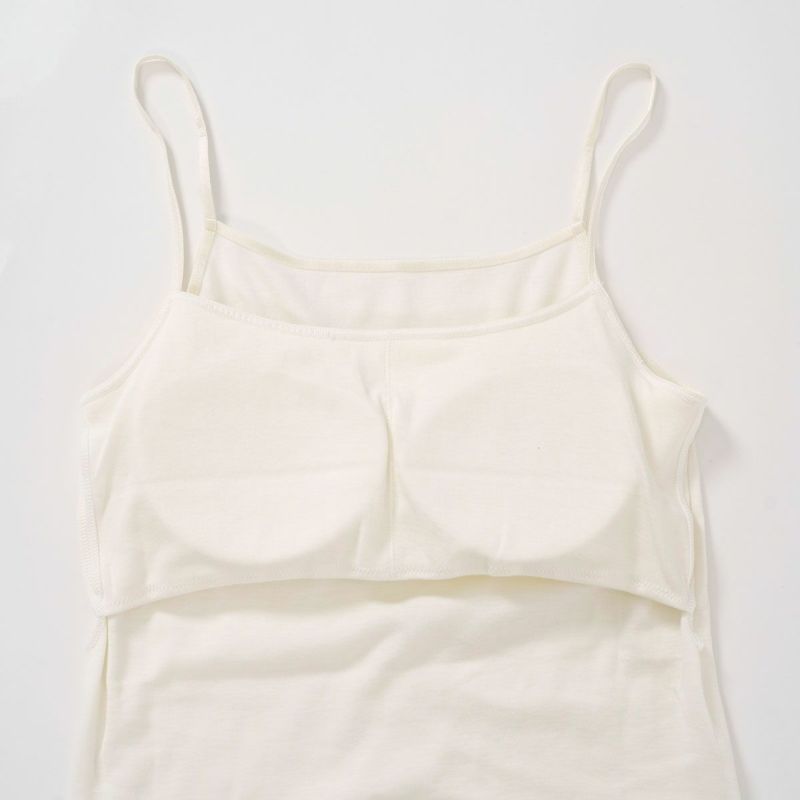 カップ付きキャミソール無地袖なし蜜ろう保湿加工LLサイズ大きいサイズプラスサイズ