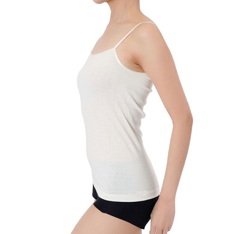 キャミソール無地袖なし蜜ろう保湿加工