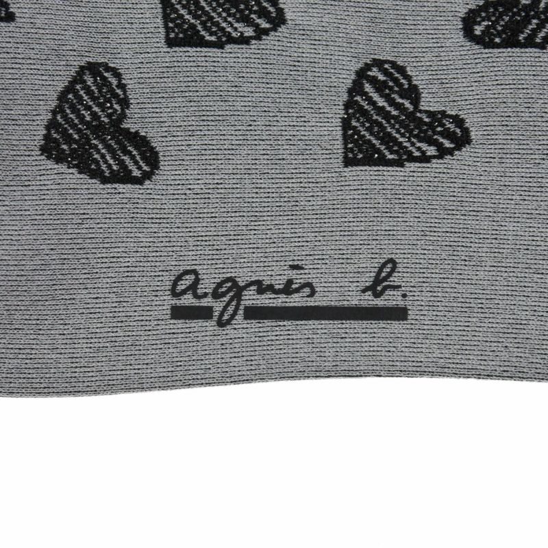 靴下ハート柄クルー丈