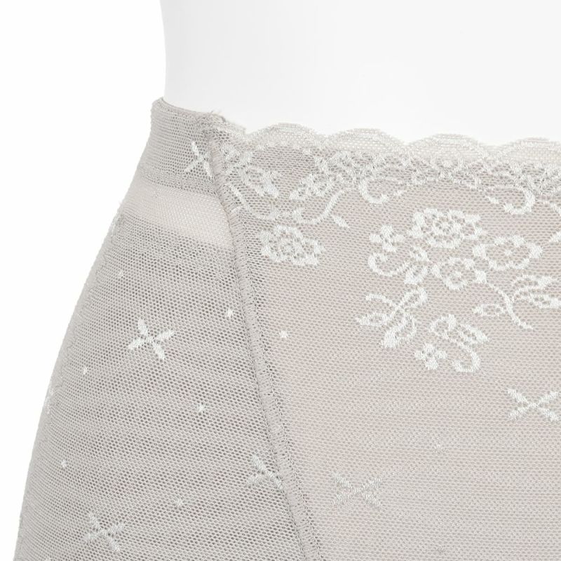 靴下ボーダー柄クルー丈滑り止め付