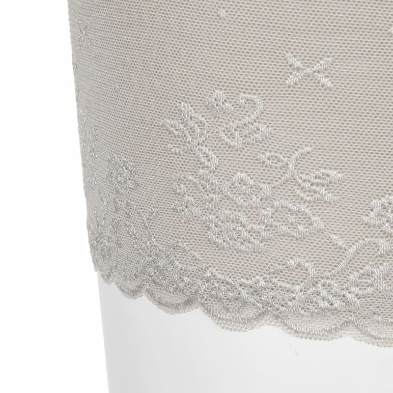 靴下ボーダー柄クルー丈滑り止め付