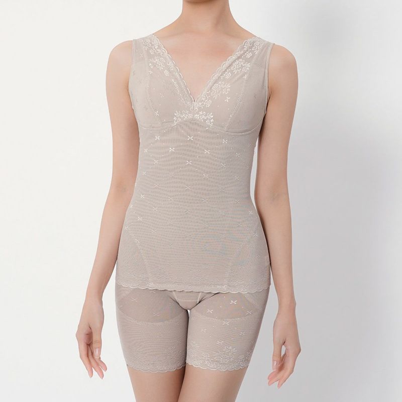 靴下ボーダー柄クルー丈滑り止め付