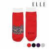 【ELLE(エル)】靴下ネコ柄クルー丈(3102-207)