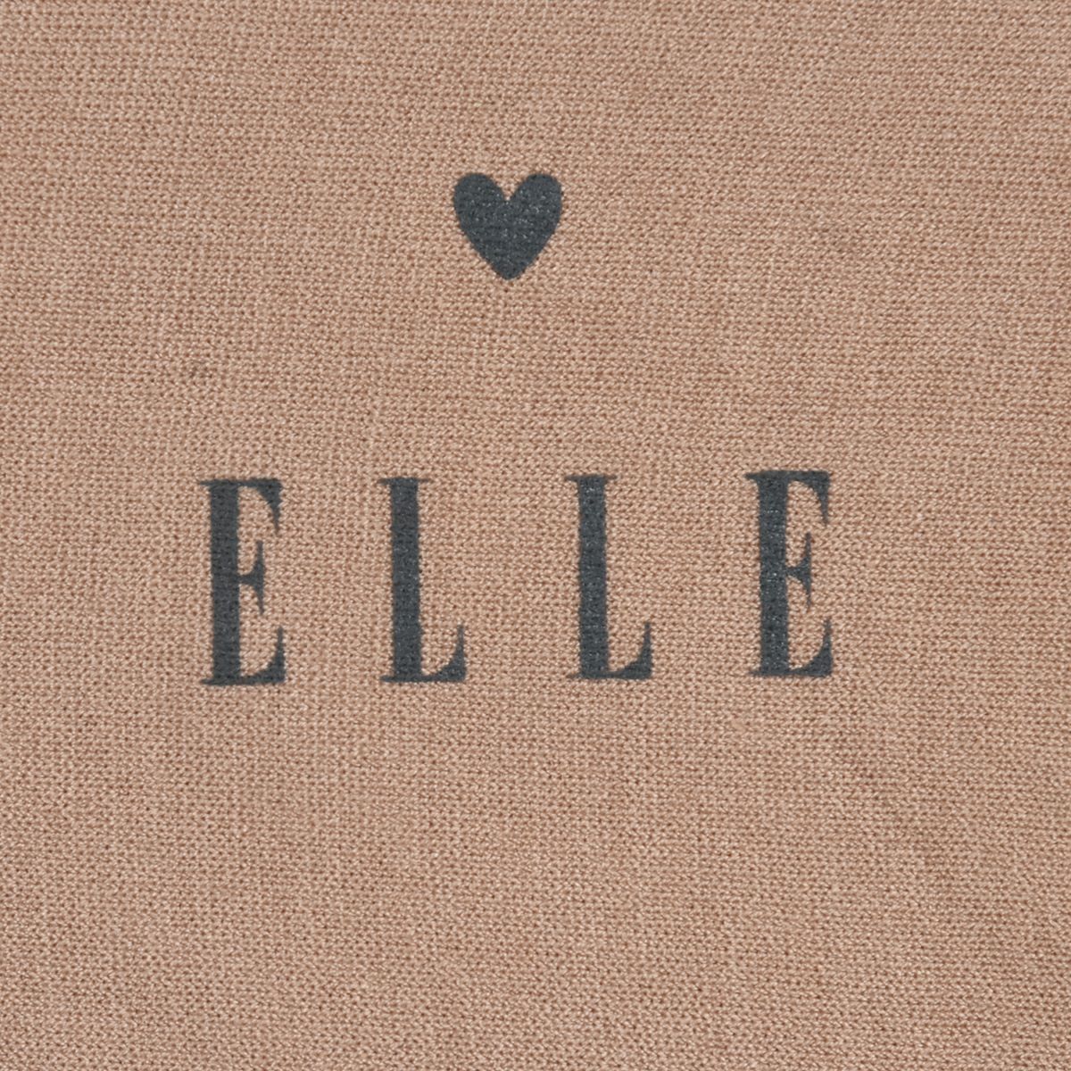 【ELLE(エル)】靴下バイカラーパフューム柄クルー丈足底転写(3102-208)