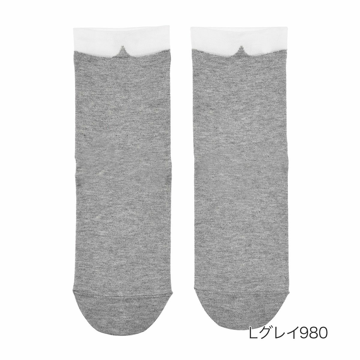 【マッキントッシュフィロソフィー】靴下無地クレリックカラークルー丈(3307-000)