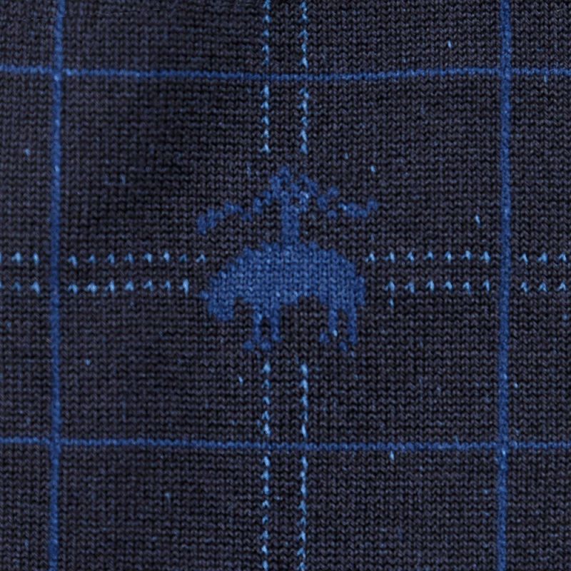 【ブルックスブラザーズ】靴下チェック柄クルー丈(2B062)