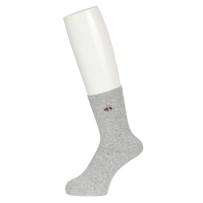 【ブルックスブラザーズ】靴下無地ワンポイントクルー丈パイル(2B363)