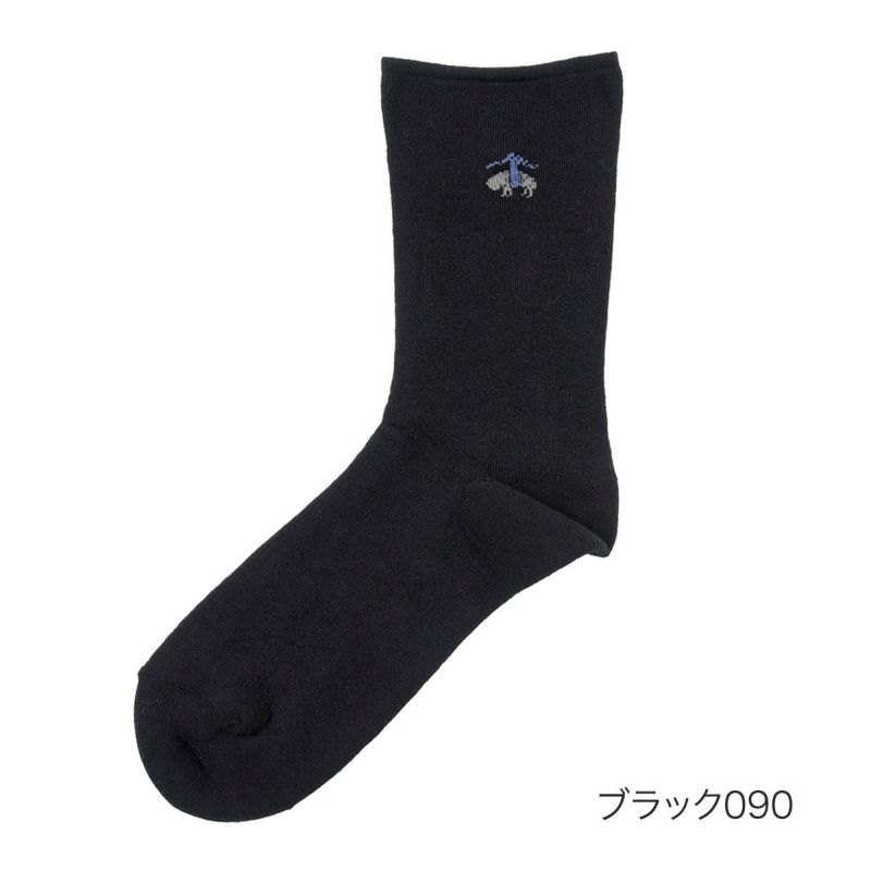 【ブルックスブラザーズ】靴下無地ワンポイントクルー丈パイル(2B363)