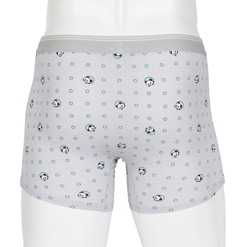 【fukuskeFUN(フクスケファン)】ボクサーブリーフドットパンダ柄ショートボクサーブリーフベア天竺(453P9048)