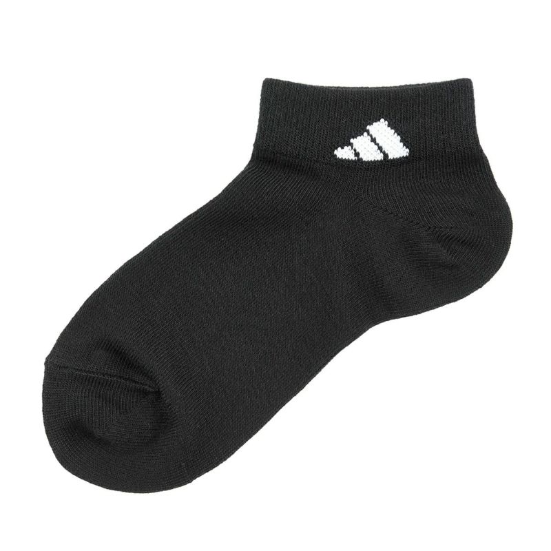 【アディダス】3足組靴下DEO無地ワンポイントロゴスニーカー丈つま先かかと補強(123-15V5)