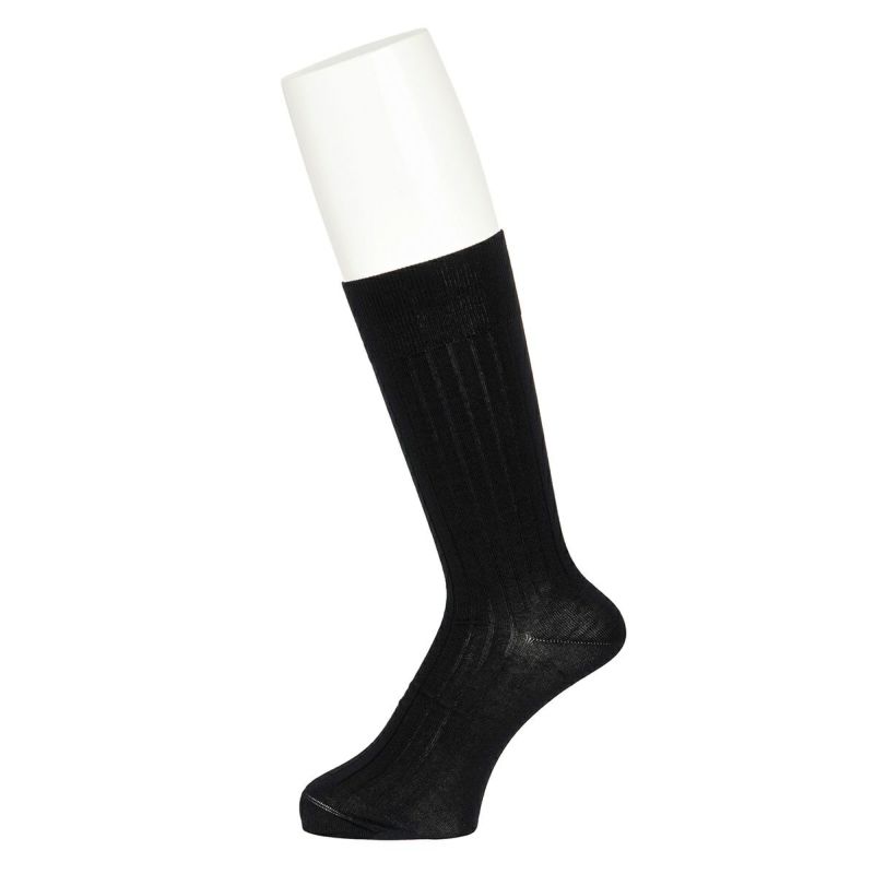 【マッキントッシュフィロソフィー】靴下無地リブクルー丈(2M057)