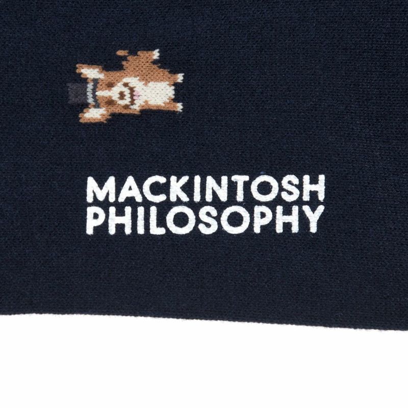 【マッキントッシュフィロソフィー】靴下コーギー柄クルー丈(2M393)