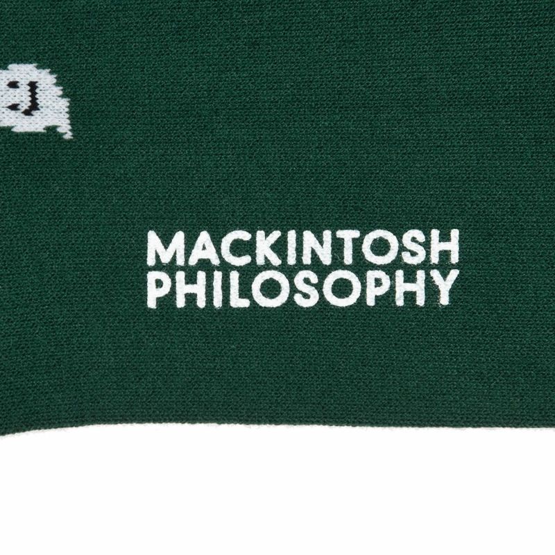 【マッキントッシュフィロソフィー】靴下おばけ柄クルー丈(2M394)