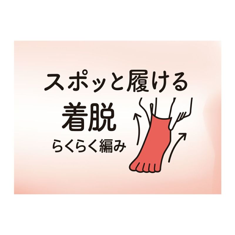 【満足】靴下ゆびすぽ無地クルー丈スルッと履ける独自設計(3145-71N)