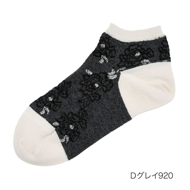 【fukuske(フクスケ)】靴下TheSpiritofmottainai花柄スニーカー丈(3163-237)