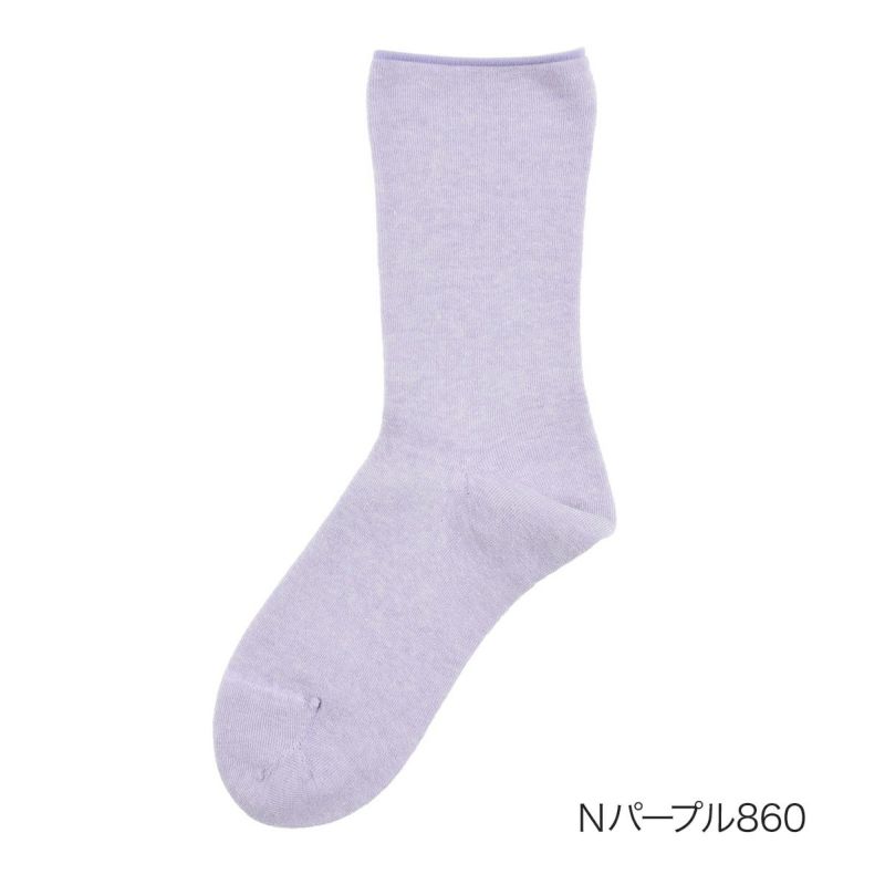 【fukuske(フクスケ)】靴下無地クルー丈(3363-801)