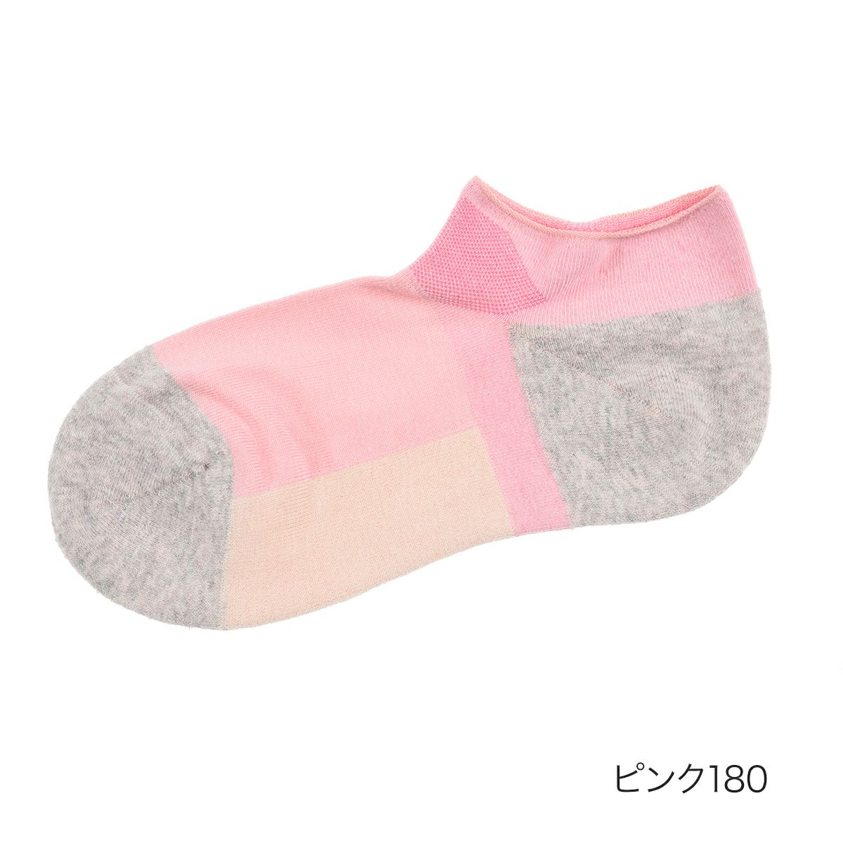 【fukuske(フクスケ)】靴下バイカラースニーカー丈(3363-826)
