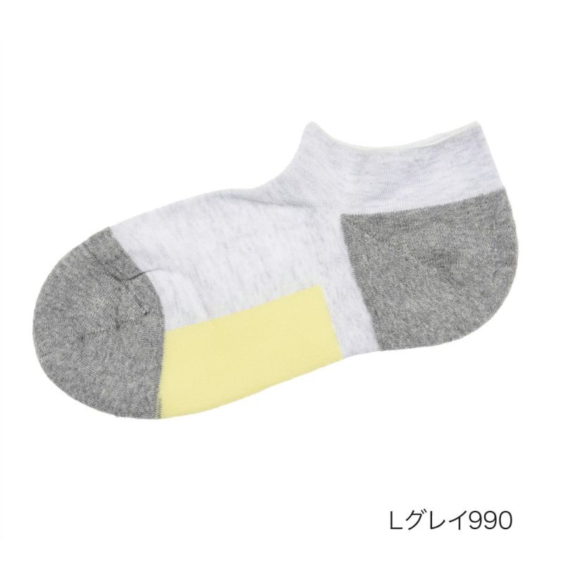 【fukuske(フクスケ)】靴下バイカラースニーカー丈(3363-826)