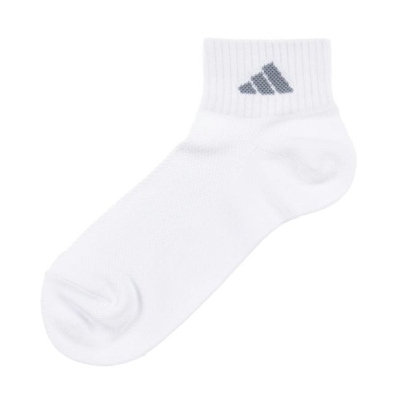 【アディダス】3足組靴下無地ワンポイントショート丈(06017W)