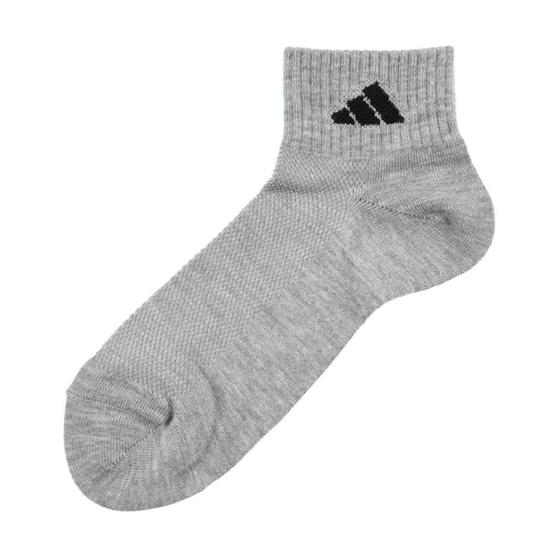 【アディダス】3足組靴下無地ワンポイントショート丈(06017W)