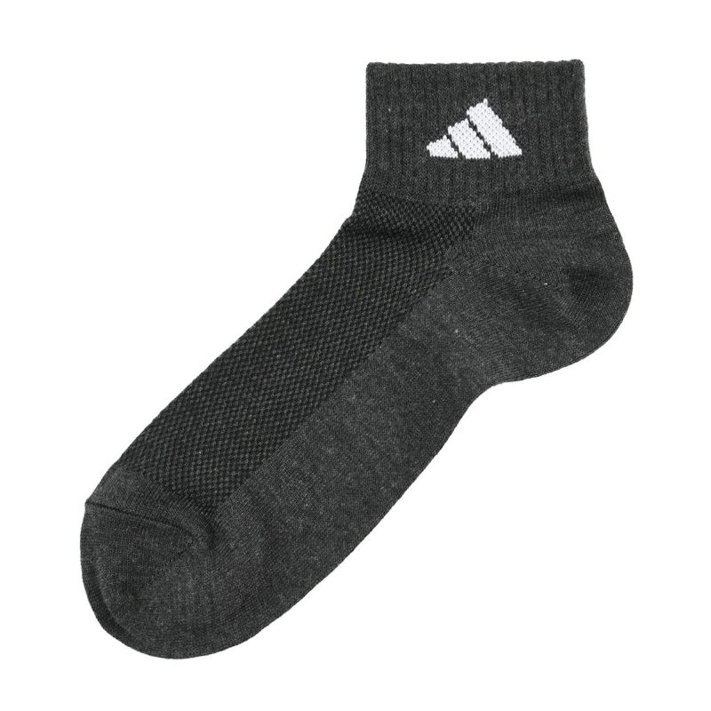 【アディダス】3足組靴下無地ワンポイントショート丈(06017W)