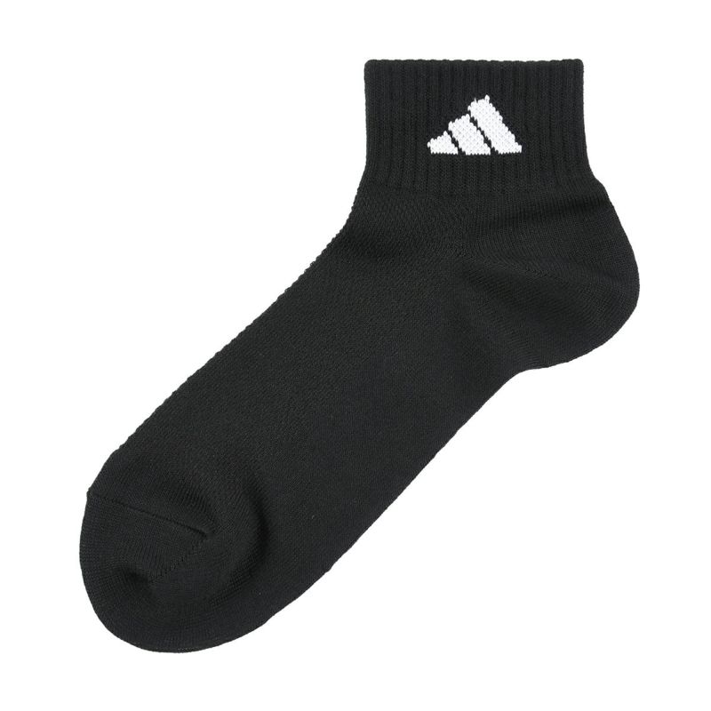 【アディダス】3足組靴下無地ワンポイントショート丈(06017W)