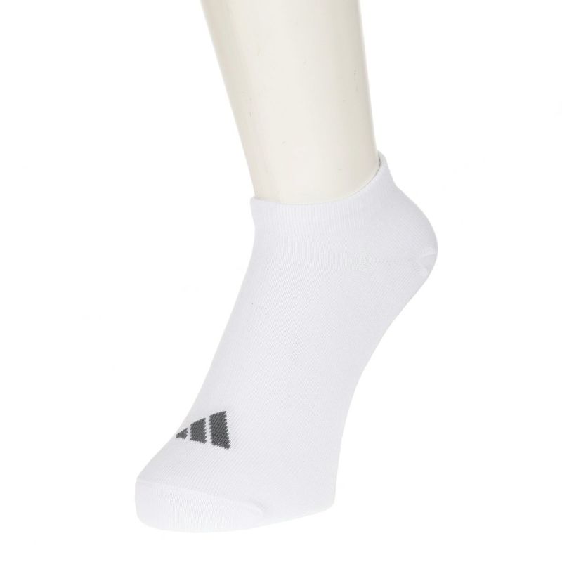 【アディダス】3足組靴下DEO無地ワンポイントスニーカー丈つま先かかと補強(06085W)