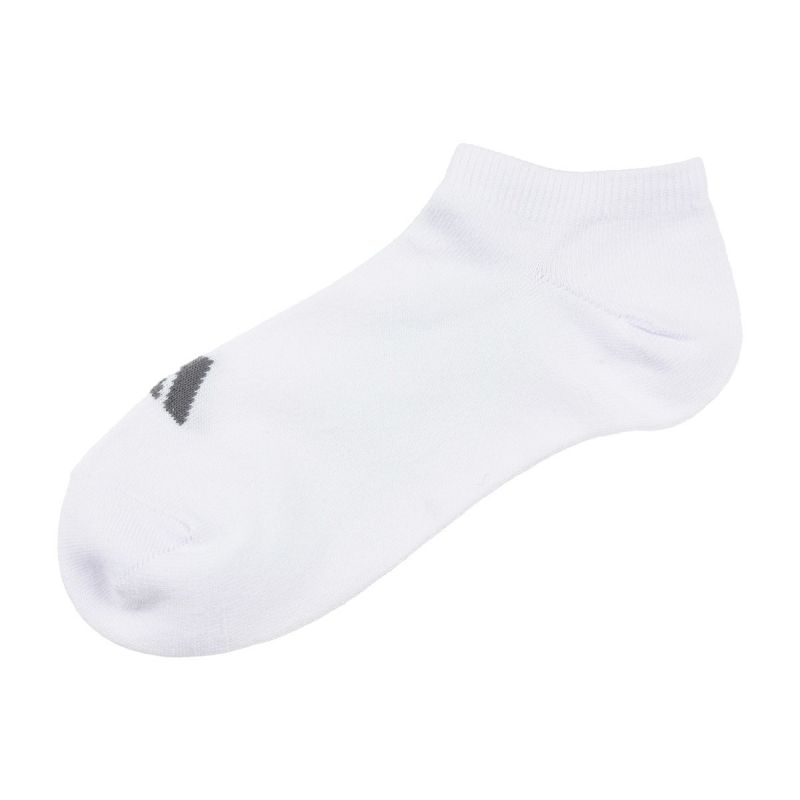 【アディダス】3足組靴下DEO無地ワンポイントスニーカー丈つま先かかと補強(06085W)