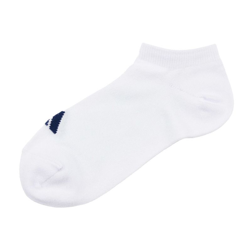 【アディダス】3足組靴下DEO無地ワンポイントスニーカー丈つま先かかと補強(06085W)