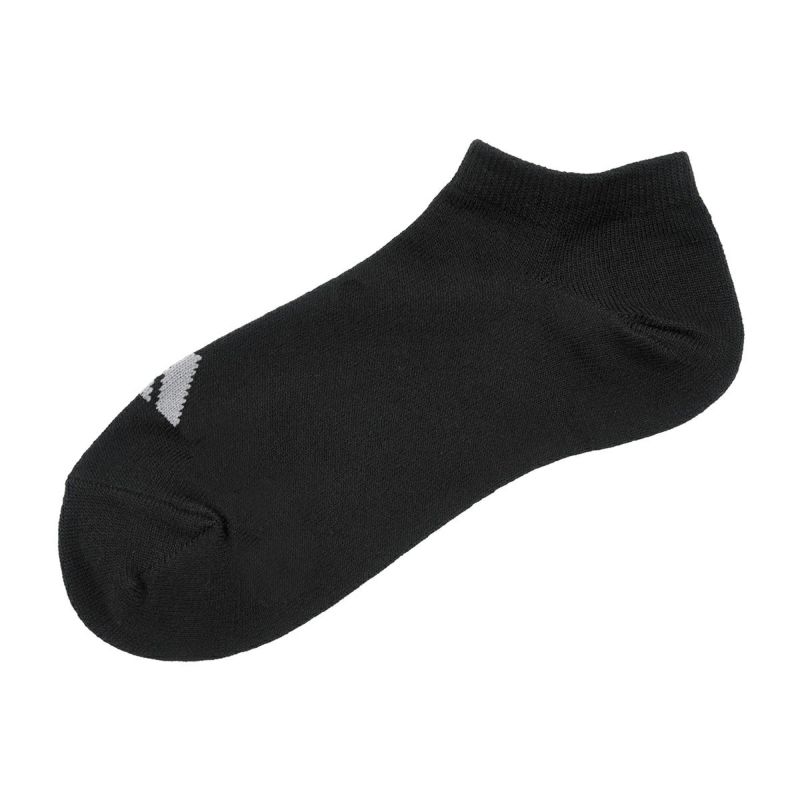 【アディダス】3足組靴下DEO無地ワンポイントスニーカー丈つま先かかと補強(06085W)