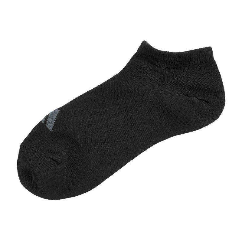 【アディダス】3足組靴下DEO無地ワンポイントスニーカー丈つま先かかと補強(06085W)