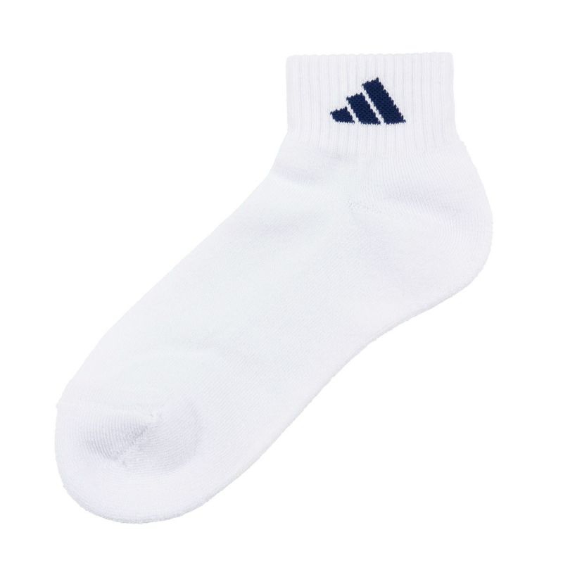 【アディダス】3足組靴下DEO無地ワンポイントショート丈つま先かかと補強(06088W)