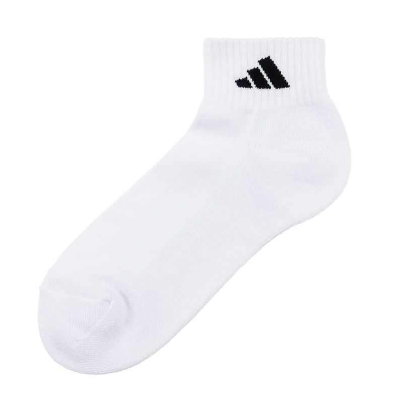 【アディダス】3足組靴下DEO無地ワンポイントショート丈つま先かかと補強(06088W)