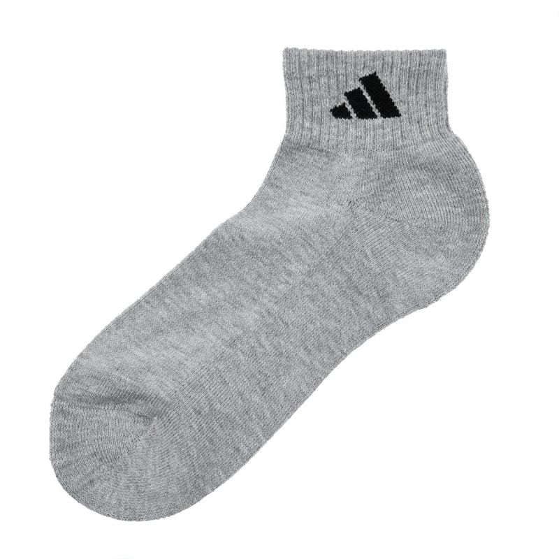 【アディダス】3足組靴下DEO無地ワンポイントショート丈つま先かかと補強(06088W)