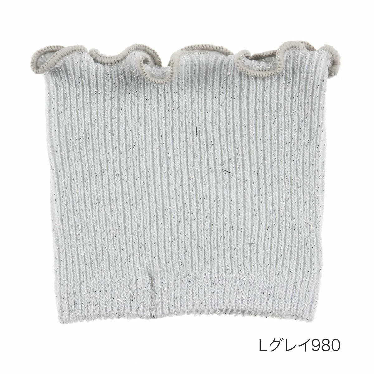 【fukuskeFUN(フクスケファン)】靴下無地ラメパーツメロー靴擦れ防止(3162-77N)