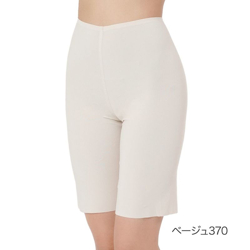 【満足美涼活】インナーボトム天然素材シリーズ無地5分丈サイド部分圧着仕様(37-4541F)