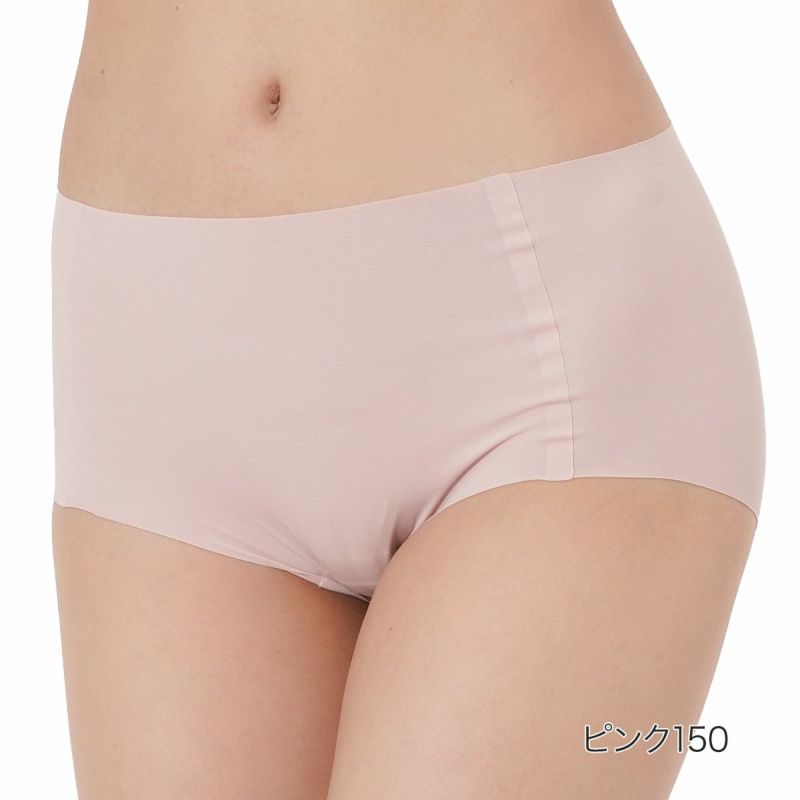 【満足】ショーツシームレスショーツ無地スタンダード(37-6615)