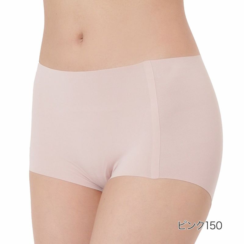 【満足】ショーツシームレスショーツ無地ボクサー(37-6616)