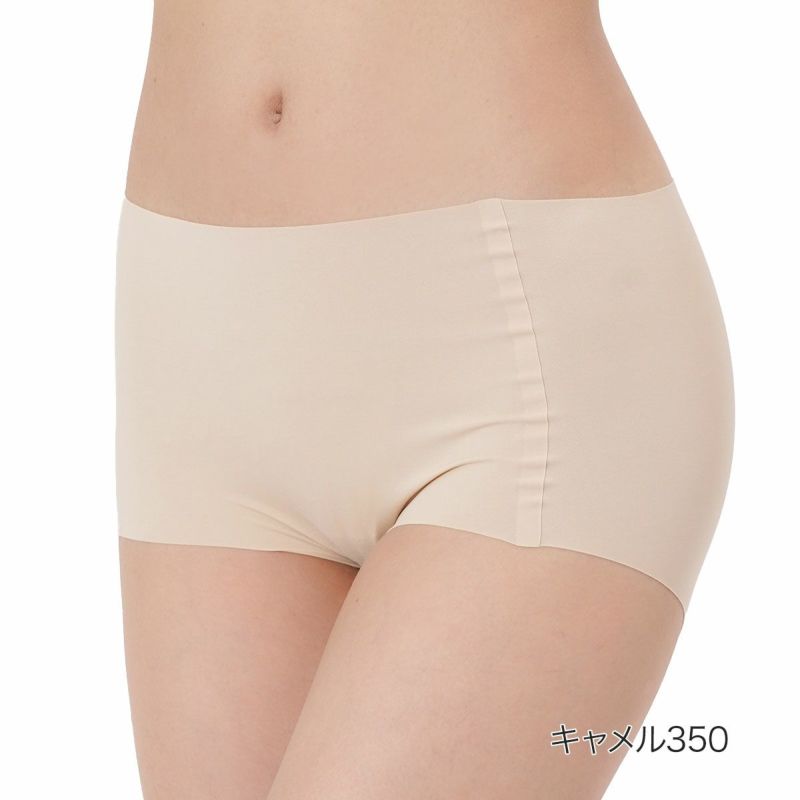 【満足】ショーツシームレスショーツ無地ボクサー(37-6616)