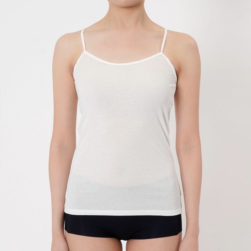 【デイリー満足】キャミソール暑い日私の涼生活無地袖なしレーヨン素材(37V2011)