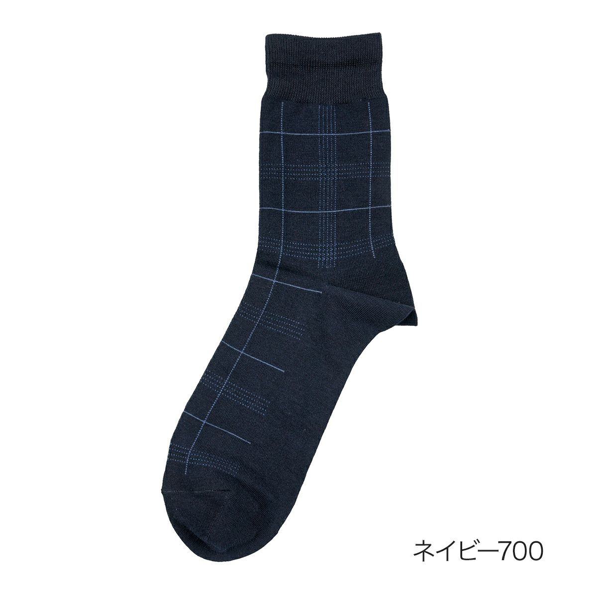【満足】靴下消臭チェック柄ハーフ丈DRY素材吸水速乾(33127W)