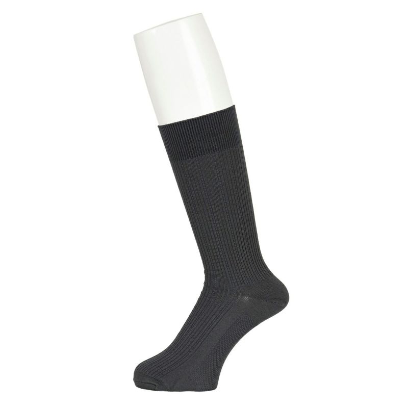 【満足】靴下爽感変形リブクルー丈抗ピル紡績(33743W)