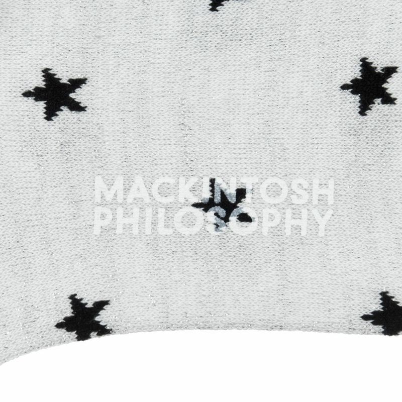 【マッキントッシュフィロソフィー】靴下星柄ショート丈(3307-828)