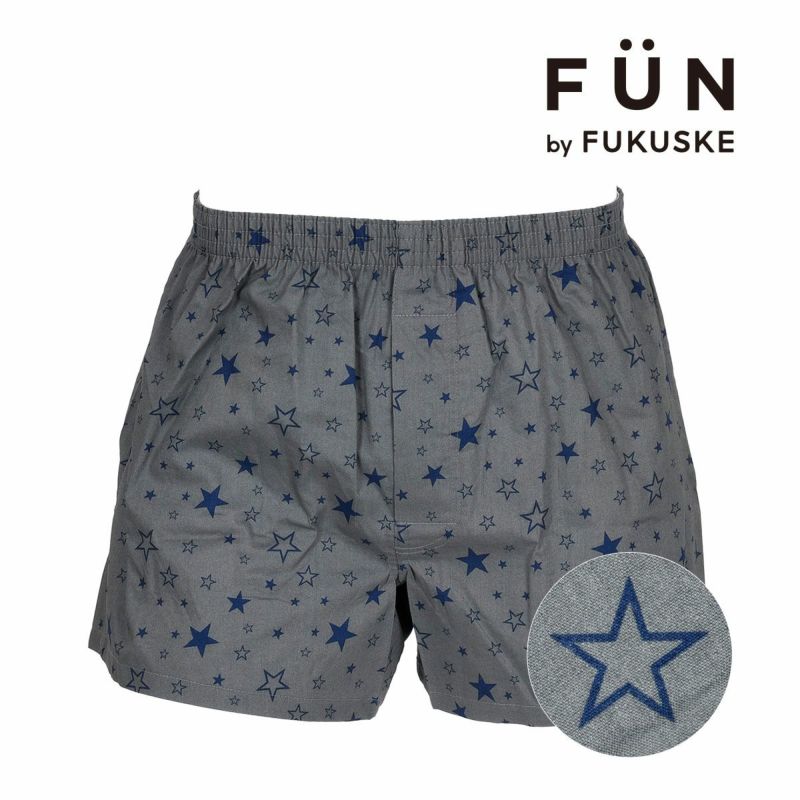 【fukuskeFUN(フクスケファン)】トランクス星柄トランクス綿100％(453P2017)