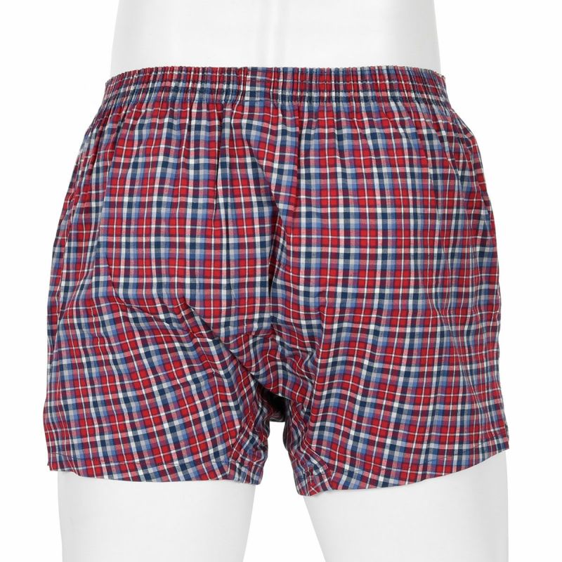 【fukuske(フクスケ)：SHITATEYAPANTS】トランクスマドラスチェック柄トランクス立体設計(SY1-0004)