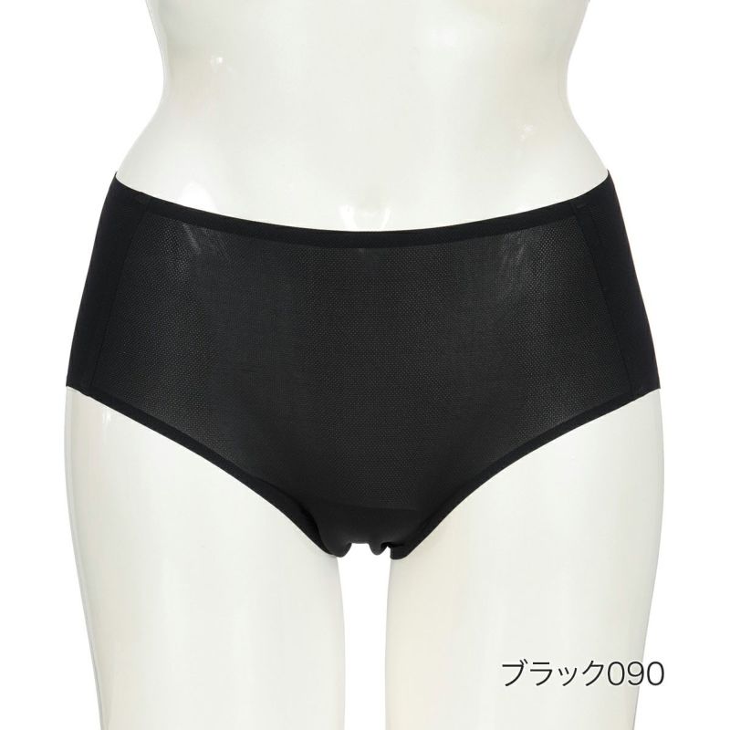 【満足美涼活】ショーツ冷やして整える無地スタンダードワイドレギパン(37-4531F)