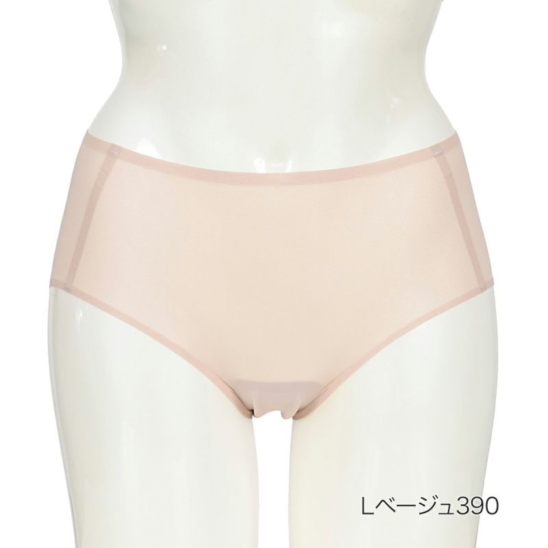 【満足美涼活】ショーツ冷やして整える無地スタンダードワイドレギパン(37-4531F)