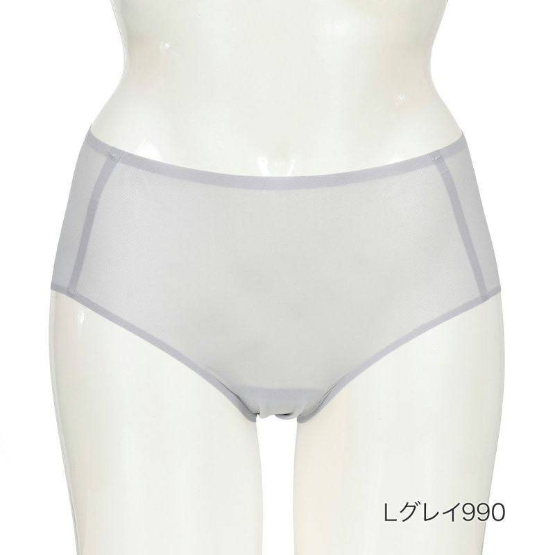 【満足美涼活】ショーツ冷やして整える無地スタンダードワイドレギパン(37-4531F)